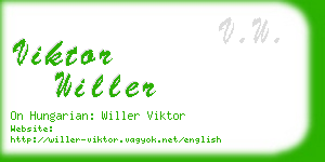viktor willer business card